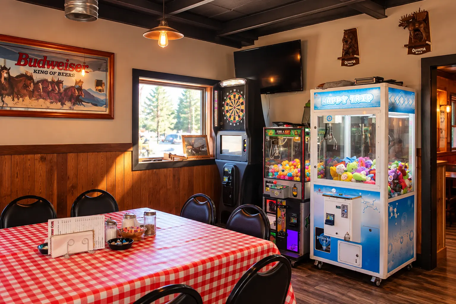 The game room at Winifred Tavern
